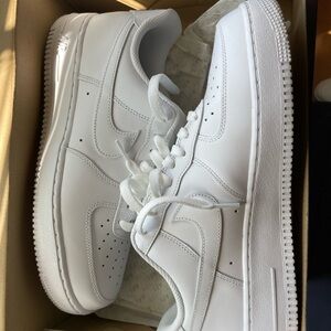 Nike Air Force 1 All-White Sneakers